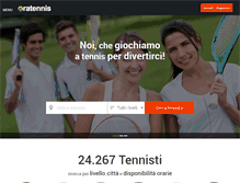 Tablet Screenshot of oratennis.com
